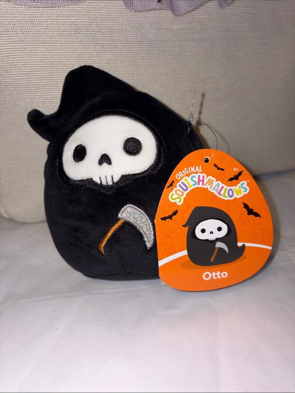 Original Squishmallows Otto Black Plush Reaper Toy 5” NWT